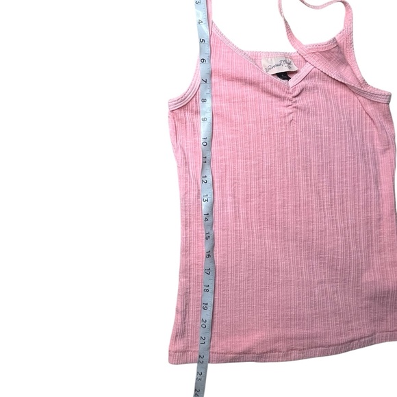 Universal Thread Pink Ribbed V-Neck Tank Top Medium - Picture 8 of 9